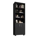 Estante Para Livros Preto Livreiro Com 2 Portas Pequenas Estante Para Livros Preto Livreiro Com 2 Portas Pequenas