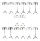 Estante Para Partitura Dobrável Portátil Com Bag MXT 14 Unidades