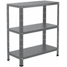Estante Para Sala Almoxarifado Estoque Escritório Cozinha Com 3 Bandejas 60cm Resistentes Armário Aço Pequeno Multiuso Estante Para Sala Almoxarifado Estoque Escritório Cozinha Com 3 Bandejas 60cm Resistentes Armário Aço Pequeno Multiuso