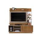 Estante para Sala Lupi TV até 55 Polegadas c/ 1 Porta de Correr e 3 Nichos Carvalho/Griz - DJ Móveis Estante para Sala Lupi TV até 55 Polegadas c/ 1 Porta de Correr e 3 Nichos Carvalho/Griz - DJ Móveis