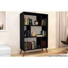 Estante para Sala RT3015 c/ 6 Nichos Preto - Movelbento
