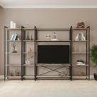 Estante para TV até 50 Polegadas 187cmx285cm Estante 5 Prateleiras Estilo Industrial Active Yescasa Estante para TV até 50 Polegadas 187cmx285cm Estante 5 Prateleiras Estilo Industrial Active Yescasa