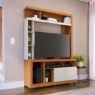 Estante para TV Até 50 Polegadas Hill 2 Portas Freijó/Off White Matte - Pnr Móveis Estante para TV Até 50 Polegadas Hill 2 Portas Freijó/Off White Matte - Pnr Móveis