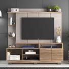 Estante para TV Até 60 Polegadas 2 Portas Carvalho Oak/Petra - Decibal Estante para TV Até 60 Polegadas 2 Portas Carvalho Oak/Petra - Decibal