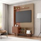 Estante para TV e Home Theater até 55 Polegadas 136cmx192,5cm Pés em Madeira Maciça Corumbaú