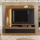 Estante para TV e Home Theater Ripado para TV até 60 Polegadas com LED 183cmx179cm Led 2 Portas Nt 1295