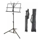 Estante partitura suporte pedestal dobravel ferro para igreja orquestras músicais com bag