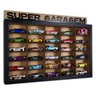 Estante Porta Carrinhos Suporte Parede Escala 1:64 em Mdf para Colecionador Display para Hor Wheels COR:PRETO TRAMAESCR