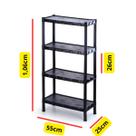 Estante Prateleira 4 Andares Modular Multiuso Plástico Resistente Organizador Estante Prateleira 4 Andares Modular Multiuso Plástico Resistente Organizador