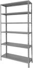 Estante Prateleira Aço Aparador Livros 6 Bandejas 90cm Grafite Romero Estante Prateleira Aço Aparador Livros 6 Bandejas 90cm Grafite Romero