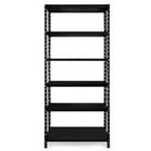 Estante Prateleira Modular de Aço Preto 90CM Multiuso Armário Livreiro Com 6 Bandejas até 30kg por bandejas