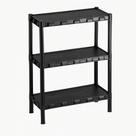 Estante Prateleira Modular Multiuso Organizadora Plástico com 3 Prateleiras COM PEZINHOS