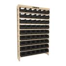 Estante Prática para Caixas Plásticas c/ 54 Caixas N 05 Pretas Ref. 54/5 PRESTO