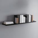 Estante Preta MDF 90x30cm de Parede Ambientes Modernos