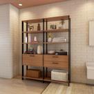 Estante Provence 1 PT 2 GV Freijó e Preta 145 cm