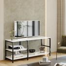 Estante Rack Industrial Brooklin 115 TV 40 Polegadas Branco
