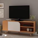 Estante Rack p/Tv até 40 Polegadas com Pés em PVC 0585 Orlando Genialflex