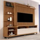Estante Ripado Home Theater Freijo Off White Nobre Giga Móveis Estante Ripado Home Theater Freijo Off White Nobre Giga Móveis