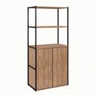 Estante Shelf 2 PT Ameixa e Preta 139 cm