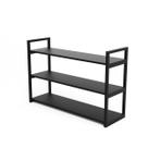 Estante Suspensa 3 Prateleiras Móbrigui Decor MD017 60x100x28 Preta