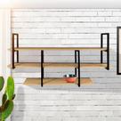 Estante suspensa estilo industrial design elegante e moderno Estante suspensa estilo industrial design elegante e moderno