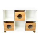 Estante Tivoli Branca e Carvalho Treviso Estante Tivoli Branca e Carvalho Treviso