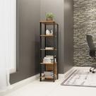 Estante Torre com 5 prateleiras 33x135cm Estilo Industrial F28 Pradel Móveis