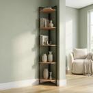 Estante Torre de Canto Industrial 5 Prateleiras 202cm Canela/Preto Estante Torre de Canto Industrial 5 Prateleiras 202cm Canela/Preto