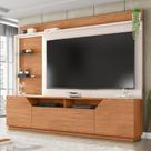 Estante Tv 65 Pol 240cm Sala De Estar Samanta Freijó/off White C01 - D'rossi Estante Tv 65 Pol 240cm Sala De Estar Samanta Freijó/off White C01 - D'rossi