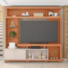 Estante TV 70 Pol 210cm Sala de Estar Mirel Freijó/Off White C01 - D'Rossi Estante TV 70 Pol 210cm Sala de Estar Mirel Freijó/Off White C01 - D'Rossi