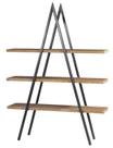 Estante Union em Madeira cor Driftwood com Base Grafite 1,40 MT (LARG) - 56149 Estante Union em Madeira cor Driftwood com Base Grafite 1,40 MT (LARG) - 56149