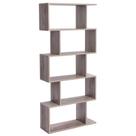 Estante VASAGLE de madeira cinza de 5 camadas com 9,4 P x 70,1 L x 159 A cm