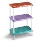 Estante Veneza Colorida Agraplast 3 Prateleiras Cod.1059 Estante Veneza Colorida Agraplast 3 Prateleiras Cod.1059