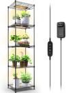Estantería para Plantas con Luz de Cultivo Barrina CX83 de 5 Niveles, 150 cm