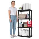 Estantes de armazenamento IRIS USA 4 prateleiras 122x61x31 cm 90 kg preto