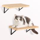 Estantes de Pared para Gatos PELUOMOZ 2PCS con Alfombrilla para Rascar 42x25 cm Estantes de Pared para Gatos PELUOMOZ 2PCS con Alfombrilla para Rascar 42x25 cm