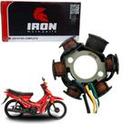 Estator bobina magneto pulso 6 bobinas iron shineray xy50q xy-50q es 2010 2011 2012