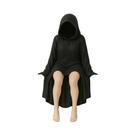 Estátua 3D De Rainha Gótica Com Manto Preto, Figura Sentada Assustadora, Escultura Para Estante,
