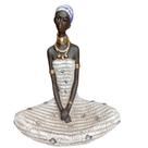 Estatua Africanas baianas Meditando sentada estatua escultuta