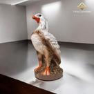 Estátua Águia Gavião Espanta Pombos Pássaro Maritaca Branco Envernizado - Varias Variedades