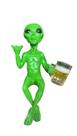 Estátua Alienígena Escultura Decoração Alien Área 51 E.t