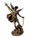Estátua Arcanjo São Miguel em Resina e Porcelana - 26cm