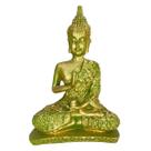 Estatua Buda Hindu Dourado Bronze Prata Decoração Estante Escultura