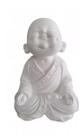 Estatua Buda Menino Meditando Sorrindo Cru Sem Pintura 20cm Decorar