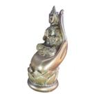 Estatua Buda Tibetano Hindu Dourado Amuleto Hamsa Energia 2