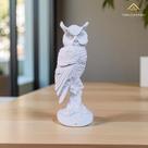 Estátua Coruja no Tronco 21 Cm Gesso Premium Peça Decorativa Artesanal Para Pintura DIY AVB DECOR Estátua Coruja no Tronco 21 Cm Gesso Premium Peça Decorativa Artesanal Para Pintura DIY AVB DECOR