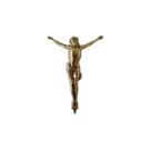 Estátua Cristo (jesus) Alumínio Fundido Pintura Ouro Velho