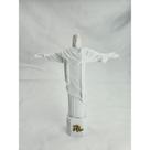 Estátua cristo redentor branco impressa em 3d souvenir rio de janeiro