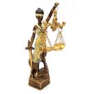 Estátua Dama Da Justiça Têmis Deusa 15 cm Símbolo Do Direito