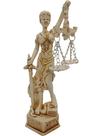 Estátua Dama Da Justiça Têmis Deusa 15cm Símbolo Do Direito
